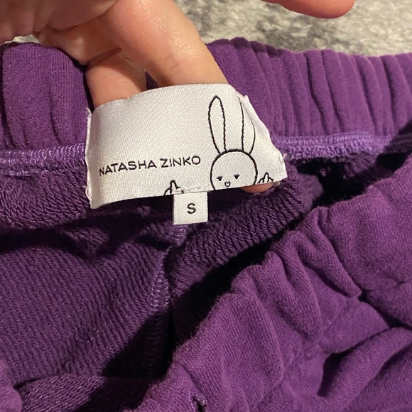 Natasha Zinko Purple Kids Sweatpants - Picture 3 of 4